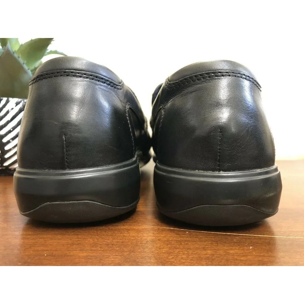 Cole Haan Keating Venetian C11405 Black Moc Toe Slip On Loafers Men's US 9 M‎